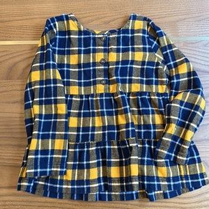 Hanna Andersson girls flannel shirt